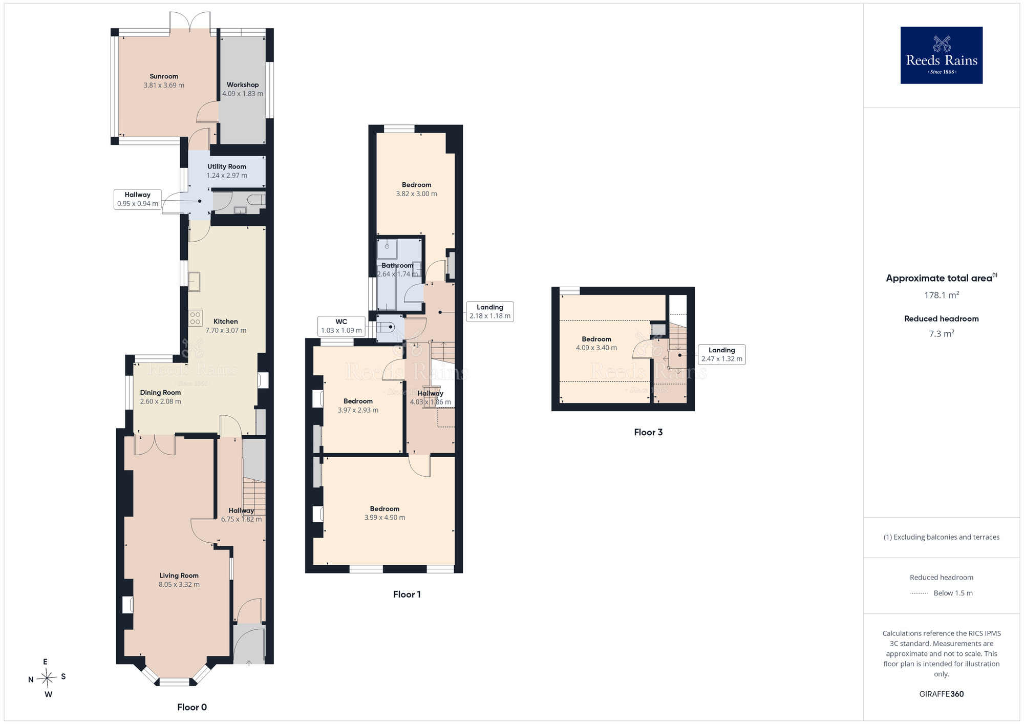 Floorplan of 4 bedroom Semi Detached House for sale, Beckfield Lane, York, North Yorkshire, YO26