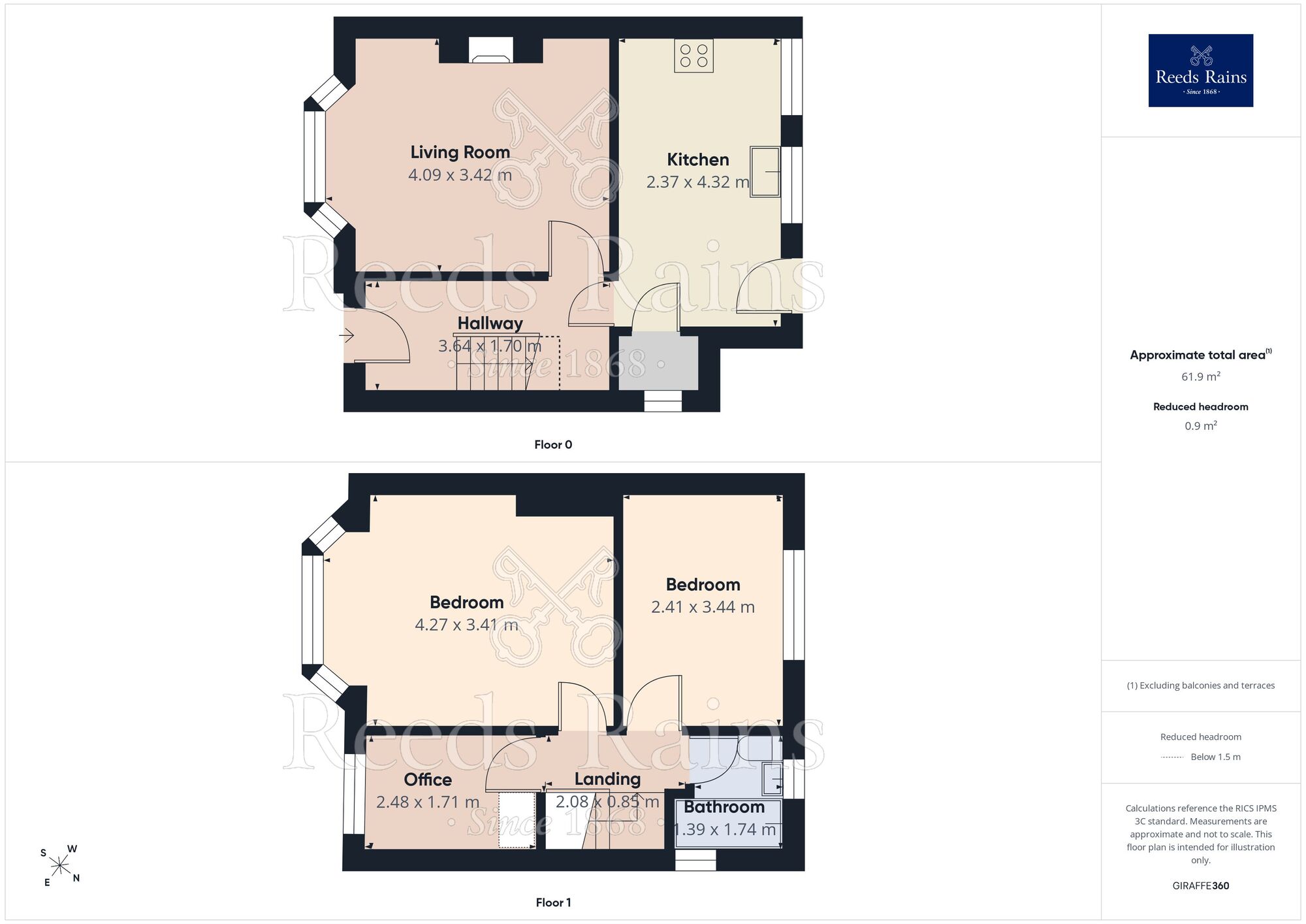 Floorplan of 3 bedroom Semi Detached House for sale, Sefton Avenue, York, North Yorkshire, YO31