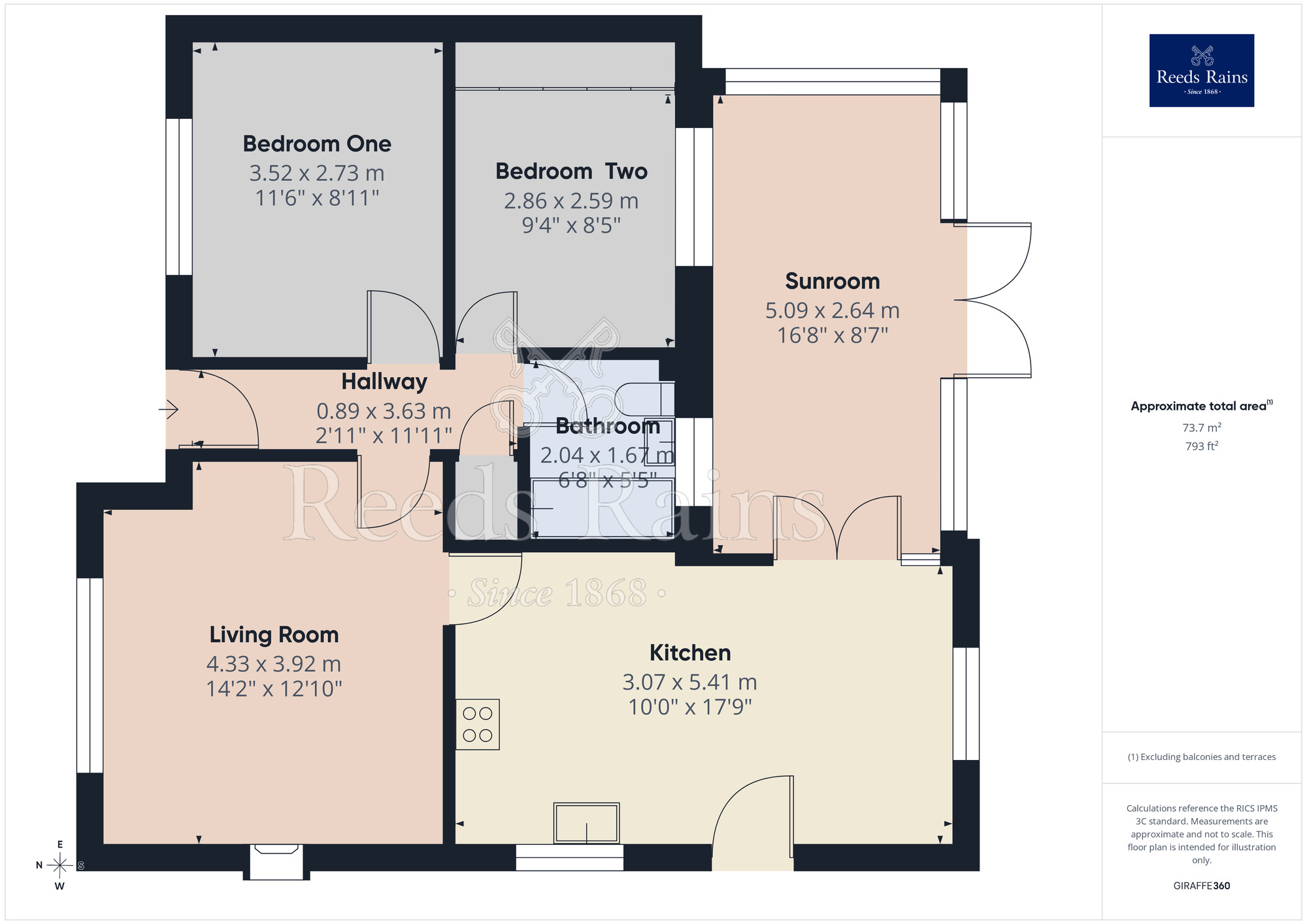 Floorplan of 2 bedroom Detached Bungalow to rent, Wydale Road, York, North Yorkshire, YO10