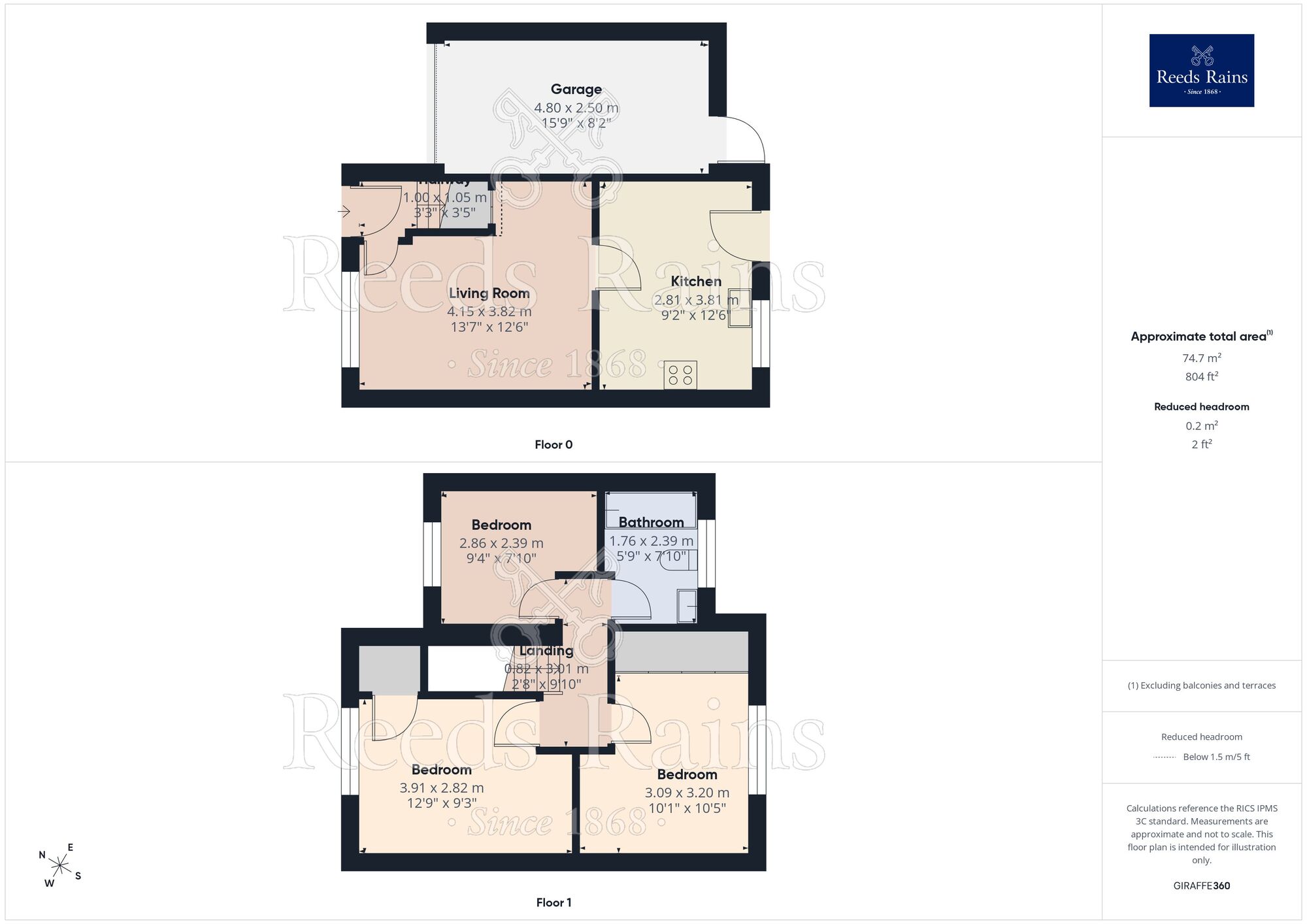 Floorplan of 3 bedroom Mid Terrace House for sale, Old School Close, Osbaldwick Lane, North Yorkshire, YO10