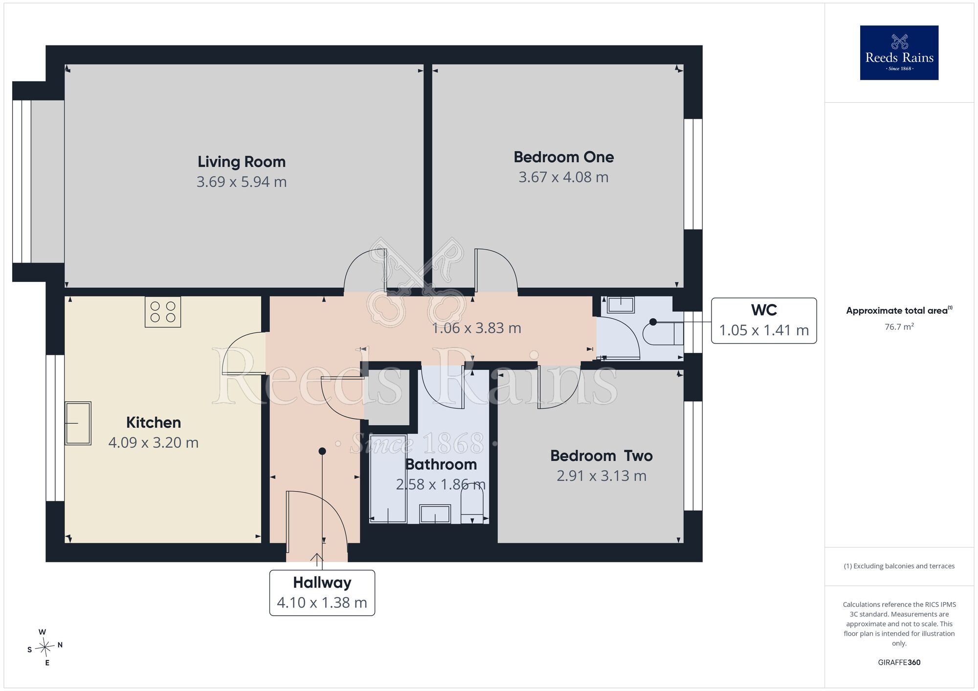 Floorplan of 2 bedroom Flat to rent, Arncliffe Mews, Alma Terrace, North Yorkshire, YO10