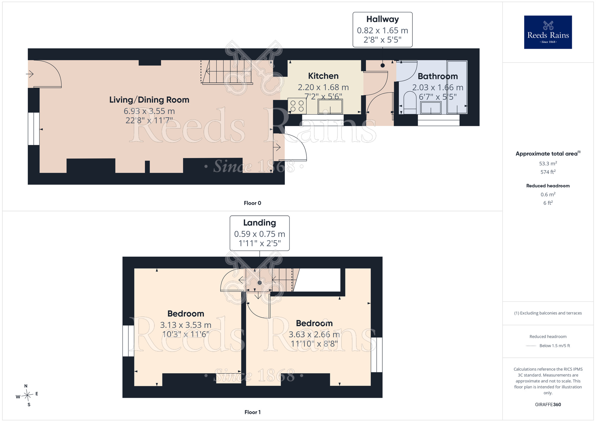 Floorplan of 2 bedroom Mid Terrace House for sale, Albany Street, York, North Yorkshire, YO26