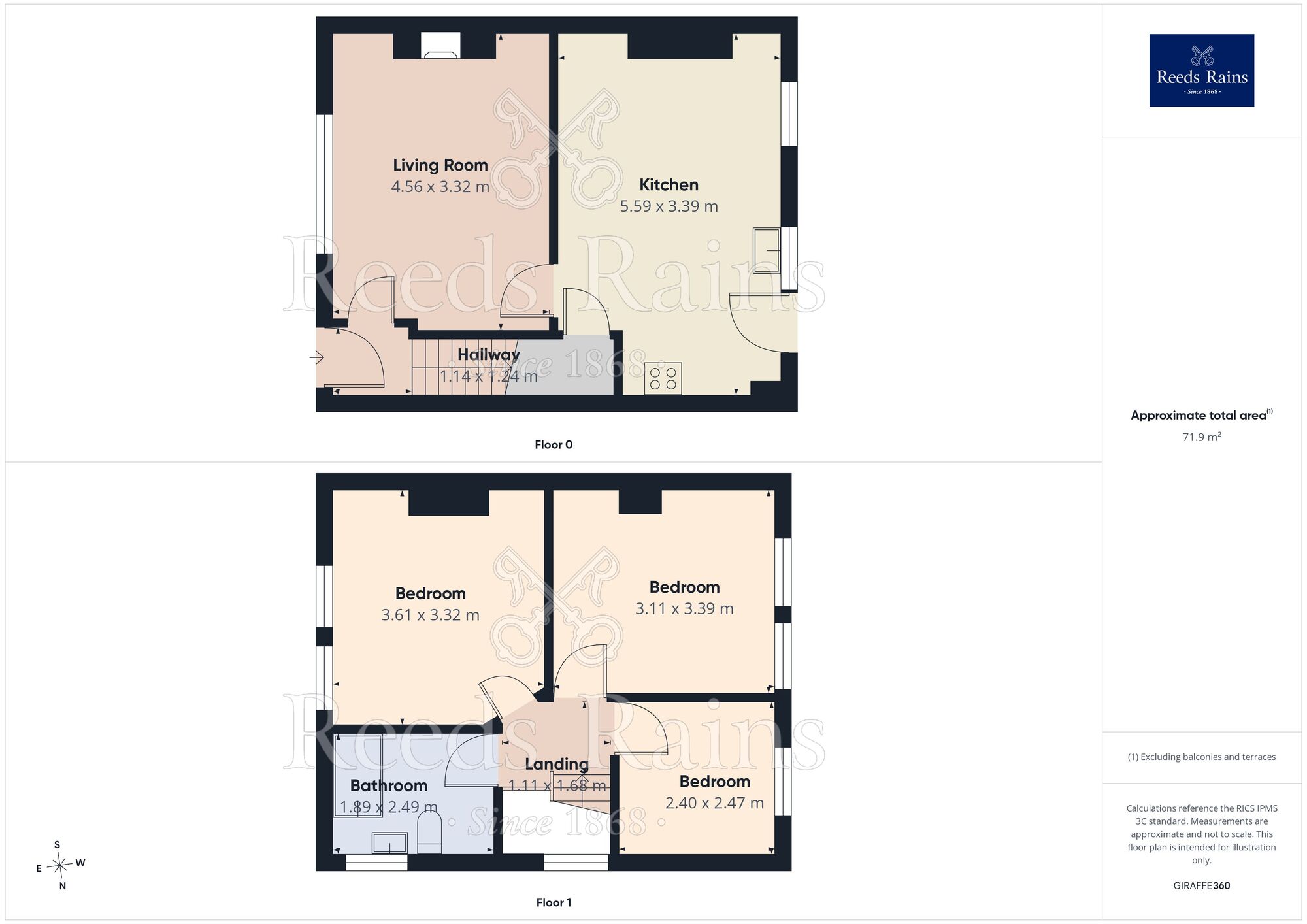 Floorplan of 3 bedroom End Terrace House for sale, Lucas Avenue, York, North Yorkshire, YO30