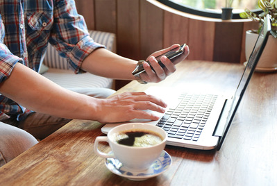 Laptop and mobile