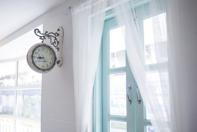 Door and clock