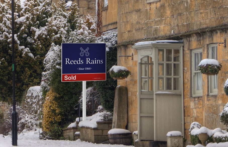 Reeds Rains Sold Board