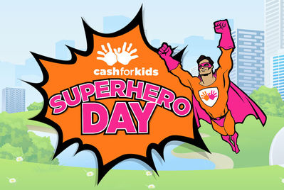 Reeds Rains sponsors Cash for Kids' Superhero Day