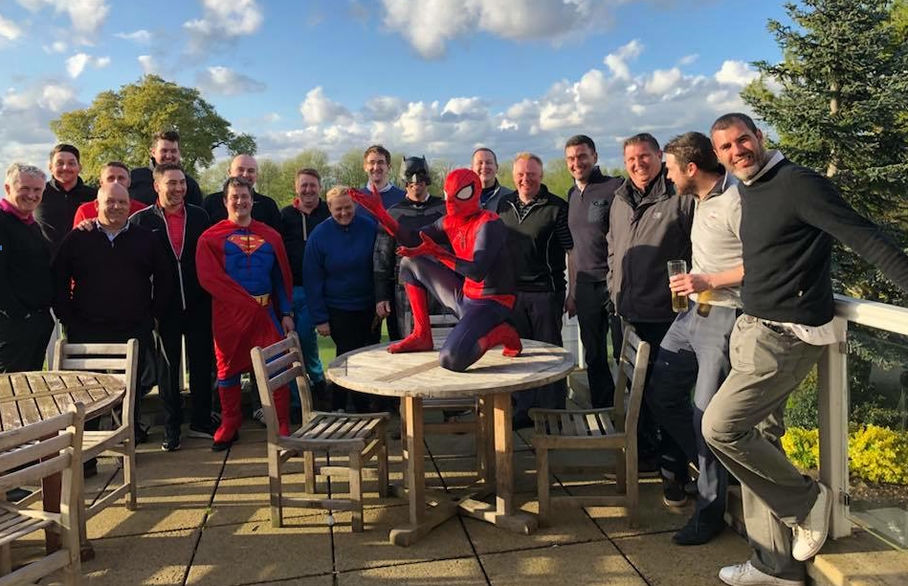 Superhero golfers tee off for Cash for Kids