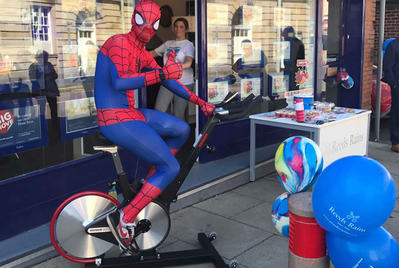 Chorley superheroes get on their bikes for Cash for Kids