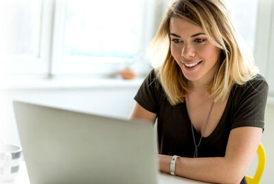 Woman on laptop