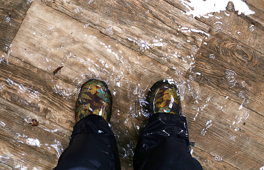 Flooded floor