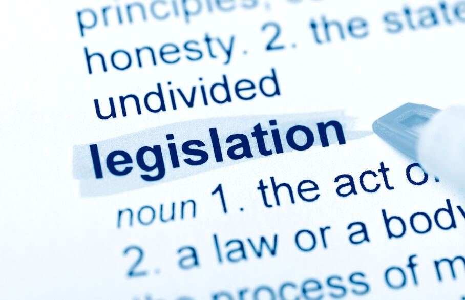 The word legislation highlighted in a dictionary