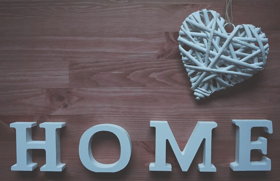 Picture of the word "home"