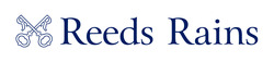 Reeds Rains Logo - Horizontal White